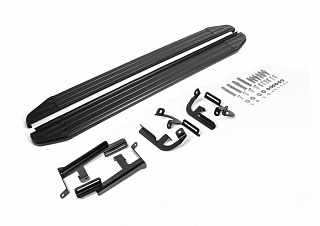 Порог-площадка Rival Premium-Black для Lifan X60 2016-