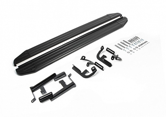 Порог-площадка Rival Premium-Black для Lifan X60 2016-