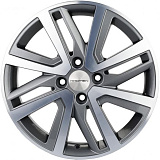 Khomen Wheels KHW1609 (XRay) 6x16 4x100 ET41 dia 60,1 gray-FP