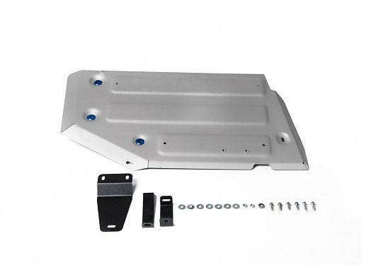 Алюминиевая защита топливного бака Rival на Renault Kaptur 2016- 1.6; передний привод (толщина 4 мм)