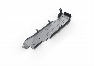 Алюминиевая защита топливного бака Rival на Jeep Wrangler JK 4D 2007-2018 3.6; 3.8; АКПП (толщина 6 мм)