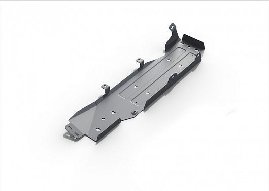 Алюминиевая защита топливного бака Rival на Jeep Wrangler JK 4D 2007-2018 3.6; 3.8; АКПП (толщина 6 мм)