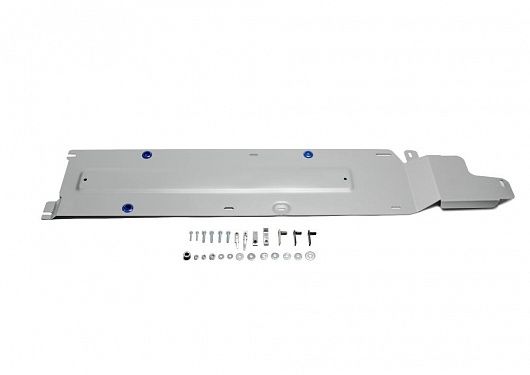 Алюминиевая защита топливных трубок Rival на Nissan X-Trail 2015-2018 2.0; 2.5 (толщина 4 мм)