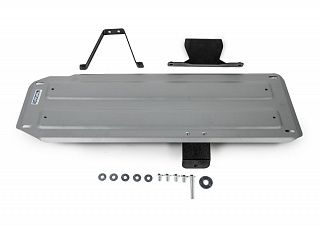 Алюминиевая защита топливного бака Rival на Mitsubishi L200 2015- 2.4d; 2, 4d H.P. (толщина 4 мм)