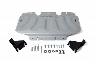 Алюминиевая защита радиатора Rival на Nissan Navara 2005-2015 2.5d; 3.0d (толщина 6 мм)