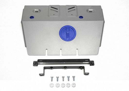 Алюминиевая защита радиатора Rival на Toyota Land Cruiser 150 Prado 2017- 2.7; 2.8d; 4.0 (толщина 4 мм)