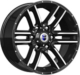 K&K Алгама 8x17 6x139,7 ET-20 dia 106,1 алмаз черный