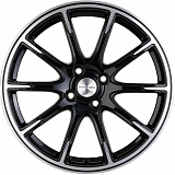 Khomen Wheels KHW1707 (Lada Vesta) 6,5x17 4x100 ET50 dia 60,1 black-FP