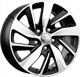 K&K КС741 6,5x16 5x114,3 ET46 dia 67,1 алмаз черный Россия