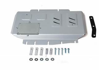 Алюминиевая защита картера Rival на Nissan Navara 2005-2015 2.5d; 3.0d (толщина 6 мм)