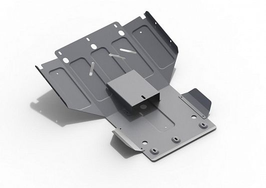 Алюминиевая защита картера Rival на Toyota Land Cruiser 100 1998-2007 4.2d; 4.7 (толщина 4 мм)