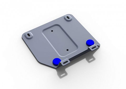 Алюминиевая защита раздаточной коробки Rival на Audi Q7 2015- 3.0; 3.0d (толщина 4 мм)