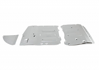 Комплект защит радиатора + картера + КПП + раздаточная коробка Rival на BMW X5 2018- комплектации 30i; 40i; M50d (толщина 4 мм)