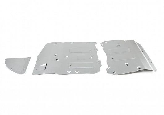 Комплект защит радиатора + картера + КПП + раздаточная коробка Rival на BMW X5 2018- комплектации 30i; 40i; M50d (толщина 4 мм)