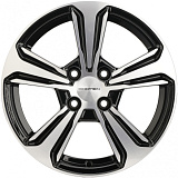 Khomen Wheels KHW1502 (Rio/Solaris) 6x15 4x100 ET48 dia 54,1 black-FP