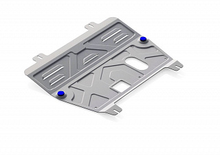 Алюминиевая защита картера + КПП Rival на Nissan Qashqai 2007-2014 1.6; 2.0 (толщина 4 мм)