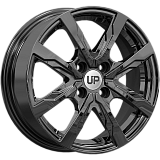 Wheels UP Up122 6x15 4x100 ET47 dia 60,1 new black