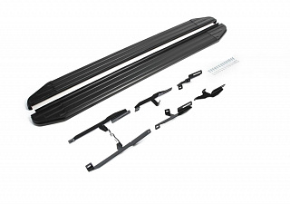 Порог-площадка Rival Premium-Black для Suzuki Grand Vitara, 5D 2005-2008-2012-2016