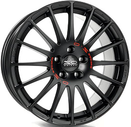 matt black + red lettering