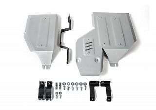 Алюминиевая защита топливного бака + редуктора Rival на Mitsubishi Eclipse Cross 2018- 1.5T; полный привод (толщина 4 мм)