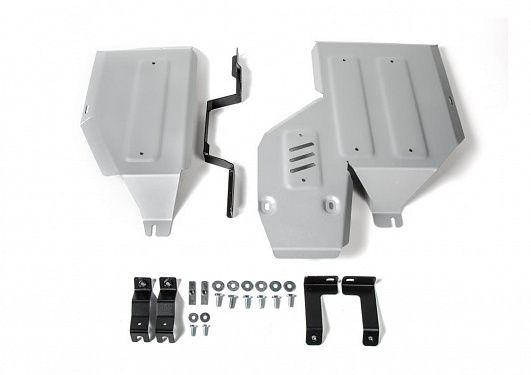 Алюминиевая защита топливного бака + редуктора Rival на Mitsubishi Eclipse Cross 2018- 1.5T; полный привод (толщина 4 мм)