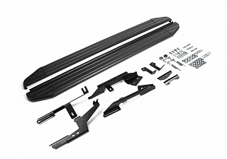 Порог-площадка Rival Premium-Black для Renault Duster 2011-2015-