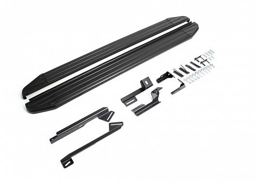 Порог-площадка Rival Premium-Black для Geely Emgrand X7 2013-2016-