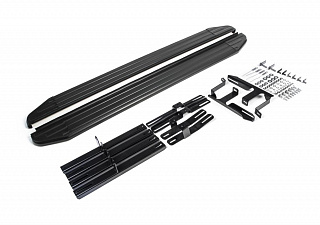 Порог-площадка Rival Premium-Black для Lifan X60 2012-2016