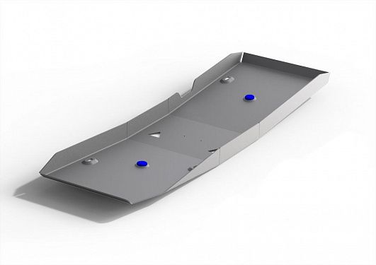 Алюминиевая защита топливного бака Rival на Mercedes-Benz Sprinter 311CDI 2013- 315CDI, V - 2.1d; задний привод (толщина 4 мм)