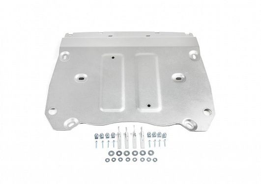 Алюминиевая защита радиатора + картера Rival на BMW X5 2018- комплектации 30i; 40i; M50d; 50i (толщина 4 мм)