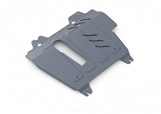 Алюминиевая защита картера + КПП Rival на Nissan Note 2004-2014 1,4 (толщина 4 мм)