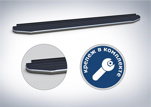 Порог-площадка Rival Premium для Toyota Rav 4 2006-2010-2013