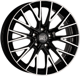 1000 Miglia MM1009 7x17 5x114,3 ET50 dia 67,1 gloss black polished