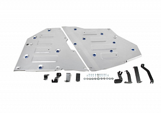 Алюминиевая защита топливного бака Rival на Volkswagen Teramont 2018- 2.0 (220л.с.); полный привод (толщина 4 мм)