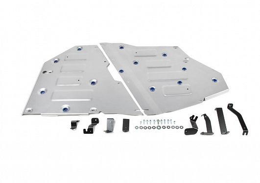 Алюминиевая защита топливного бака Rival на Volkswagen Teramont 2018- 2.0 (220л.с.); полный привод (толщина 4 мм)