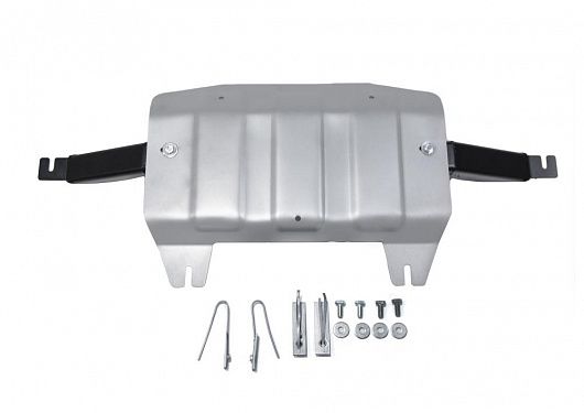 Алюминиевая защита раздаточной коробки Rival на Toyota Fortuner 2017- 2.8d; 2.7; полный привод (толщина 6 мм)