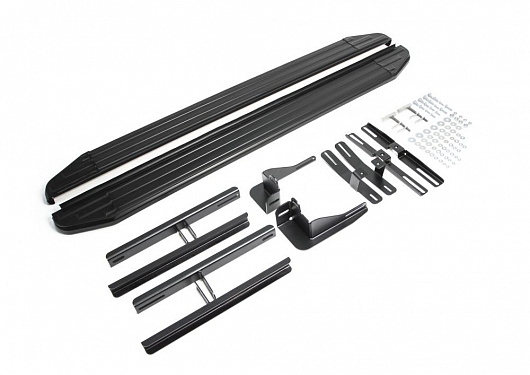 Порог-площадка Rival Premium-Black для Chery Tiggo FL 2012-