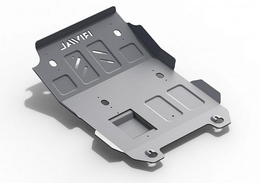 Алюминиевая защита радиатора + картера Rival на Toyota Tacoma 2018- 3.5; полный привод (толщина 6 мм)