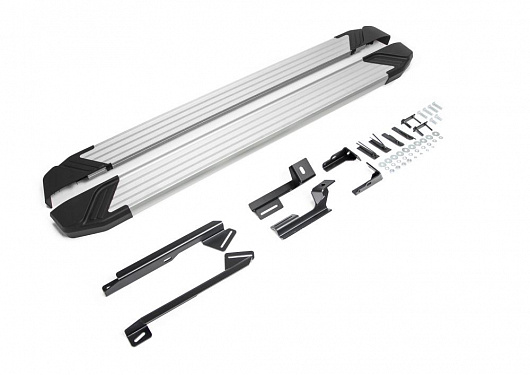 Порог-площадка Rival Silver для Geely Emgrand X7 2013-2016-