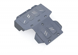 Алюминиевая защита радиатора + картера Rival на Toyota Land Cruiser 100 1998-2007 4.2d (толщина 6 мм)