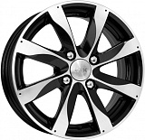 K&K Джемини 6x15 4x100 ET45 dia 54,1 алмаз черный