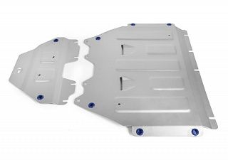 Комплект защит картера 2 части Rival на Mercedes-Benz A200 2018- 1.3 (150л.с.) (толщина 4 мм)