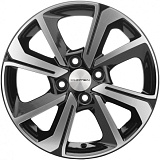 Khomen Wheels KHW1501 (XRay) 6x15 4x100 ET37 dia 60,1 black-FP