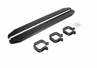 Порог-площадка Rival Premium-Black для Mitsubishi L200 2006-2015-