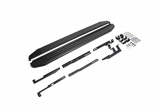 Порог-площадка Rival Premium-Black для Mazda CX-5 2011-2015-2017