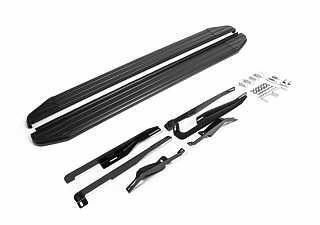 Порог-площадка Rival Premium-Black для Opel Antara 2010-2015