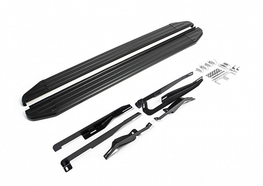 Порог-площадка Rival Premium-Black для Opel Antara 2010-2015